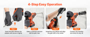 Charger l'image dans la visionneuse de galerie, Amocart Core Drill Bit Internal Thread Diamond Dry Coring Bit w 3 Adapters Pilot Drill and Hex Wrench for Concrete Red Bricks

