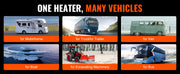 Bild in Galerie-Viewer laden, Amocart 8KW Diesel Air Heater 12V Diesel Heater with Remote Control 10L Fuel Tank Diesel Parking Heater for RV Trailer Camper
