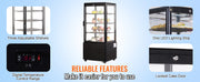 Charger l'image dans la visionneuse de galerie, VEVOR 4.2 Cu.Ft./115L Refrigerated Display Case Countertop Pastry Display Case, 2-Tier Commercial Display Refrigerator for Bar
