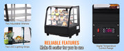 Charger l'image dans la visionneuse de galerie, Amocart Refrigerated Display Case Countertop Pastry Display Case Lighting TURBO Cooling FrostFree AirCooling Rear Sliding Door
