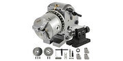 Bild in Galerie-Viewer laden, Amocart Dividing Head Precision Semi Universal BS-0 5" / 4" 3-Jaw Indexing Head Tailstock &amp; Chuck for Drilling Milling Grinding
