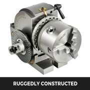 Bild in Galerie-Viewer laden, Amocart Dividing Head Precision Semi Universal BS-0 5" / 4" 3-Jaw Indexing Head Tailstock &amp; Chuck for Drilling Milling Grinding
