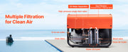 Charger l'image dans la visionneuse de galerie, Amocart PCP Air Compressor 4500PSI/30Mpa Diving Scuba Tank Double-Cylinder Auto Stop with External Water &amp; Fan Cooling System
