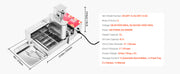 Charger l'image dans la visionneuse de galerie, Amocart Commercial Automatic Donuts Machine Donuts Equipment Electric High Power Doughnut Maker StainlessSteel Frying AutoFryer

