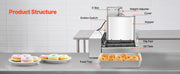 Charger l'image dans la visionneuse de galerie, Amocart Commercial Automatic Donuts Machine Donuts Equipment Electric High Power Doughnut Maker StainlessSteel Frying AutoFryer
