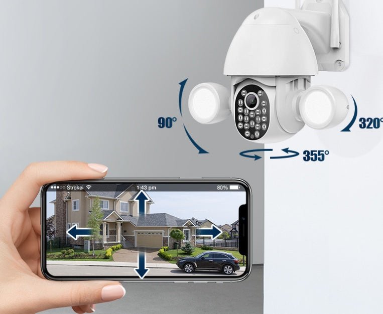 Double Fill Light Ball Machine 3Mp High-Definition Camera Security Surveillance Camera Smart Home - AMOCART1010999b607b74cf196099b0d9f0265c
