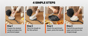 Charger l'image dans la visionneuse de galerie, Amocart 8 10 Inch Tortilla Press Cast Iron Tortilla and Roti Maker Heavy Duty Tortilladora Press Pataconera Makers w/Handle
