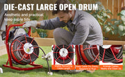 Charger l'image dans la visionneuse de galerie, Amocart Drain Cleaner Machine 75FT/50FT Sewer Snake Auger Manual 1/2 Inch Electric Drain Cleaning Machine w/ 4 Cutters for Home

