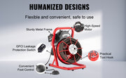 Charger l'image dans la visionneuse de galerie, Amocart Drain Cleaner Machine 75FT/50FT Sewer Snake Auger Manual 1/2 Inch Electric Drain Cleaning Machine w/ 4 Cutters for Home
