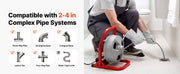 Charger l'image dans la visionneuse de galerie, Amocart Drain Cleaner Machine 50 FT x 5/16 Inch Sewer Snake Auger with 228RPM Electric Drill Manual Feed for 2" to 4" Pipes
