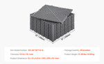 Amocart Interlocking Drainage Mat 12inx12in 12/24/40/50/55 Pcs Splicing Mats Non-Slip PP Drainage Floor Tile & Shower Mat