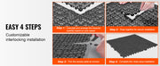 Charger l'image dans la visionneuse de galerie, Amocart Interlocking Tile 12/50/55PCS 12"x12" Splicing Soft PVC Drainage Floor Tiles Non-Slip Drainage Holes for Bathroom Pool

