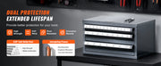 Charger l'image dans la visionneuse de galerie, Amocart Steel Drill Dispenser Organizer Cabinet Storage Drill Bit Dispenser Cabinet Three-Drawer Drill Bit Organizer Cabinet
