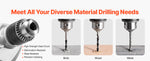 Amocart Drill Mixer 1/2in 5/8 in Corded Electric Drill Mixer Set Mixing Drills Machine D-Handle Handheld Cement Mixers