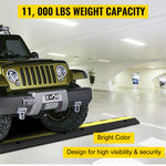 Amocart Cable Protector Ramp Wire Cable Cover Cord Guard 2 Channels Rubber + PVC 11000LBS Speed Bump Parking Driveway Traffic