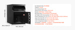 SucceBuy Drop Safe Large Capacity Front Drop Slot Safe Box with Digital Keypad Cash Depository Box with Spare Keys for Cash Bank