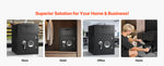 SucceBuy Drop Safe Large Capacity Front Drop Slot Safe Box with Digital Keypad Cash Depository Box with Spare Keys for Cash Bank