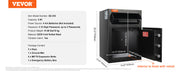 Bild in Galerie-Viewer laden, Amocart 1.7 Cub Depository Safe Deposit Safe Electronic Code Lock &amp; 2 Keys Business Drop Slot Safe for Cash Mail Office Hotel
