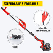 Charger l'image dans la visionneuse de galerie, Amocart Drywall Sander 850W Variable Speed 800-1750RPM Electric Drywall Sander Foldable Sheetrock Sander with Handle Vacuum Bag
