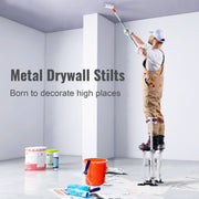 Charger l'image dans la visionneuse de galerie, Amocart Drywall Stilts 18''-30''/36''-50'' Adjustable Aluminum Tool Stilts Protective Knee Pads Non-Slip Work Stilts for Home

