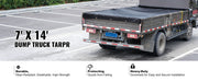 Charger l'image dans la visionneuse de galerie, Amocart 18oz Dump Truck Mesh Tarp PVC Coated Heavy Duty Cover with Reinforced Webbing for Manual or Electric Dump Truck Syste
