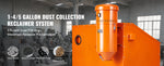 SucceBuy Dust Collection System 1.6-HP Dust Collector Media Reclaimer w/ 1.8 Gal Capacity-Universal Fit for Sandblaster Cabinets