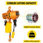 SucceBuy 0.5/1Ton 1PHASE Industrial Electric Chain Hoist  3MHigh Heavy Duty Cranes Hoists with Limit Switch Hot Forging G80 Hook