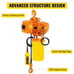 SucceBuy 0.5/1Ton 1PHASE Industrial Electric Chain Hoist  3MHigh Heavy Duty Cranes Hoists with Limit Switch Hot Forging G80 Hook