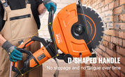 Charger l'image dans la visionneuse de galerie, Amocart Electric Concrete Saw 16 in 3200 W Motor Circular Cutter with Max. 6 in Adjustable Cutting Depth Pump Blade for Brick
