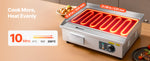 Amocart Commercial Electric Griddle 50-300°C Adjustable Temp Control, Stainless Steel Countertop Flat Top Grill for Steak Panc