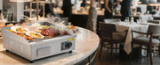 Charger l'image dans la visionneuse de galerie, SucceBuy Commercial Electric Griddle 50-300°C Adjustable Temp Control, Stainless Steel Countertop Flat Top Grill for Steak Panc
