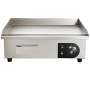 Charger l'image dans la visionneuse de galerie, SucceBuy 21In Commercial Electric Grill Flat Pan Stainless Steel Desktop Griddle Hotplate Teppanyaki Grill w/Temperature Control
