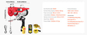 Charger l'image dans la visionneuse de galerie, Amocart 2200 lbs Electric Hoist Single/Double Slings Lift Crane Hoist with Wireless/Wired Control Electric Winch for Garage
