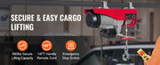 Bild in Galerie-Viewer laden, Amocart 200-800kg Electric Hoist with Wired/Wireless Remote Control Lifting Crane Cable Hoist Winch for Boat Garage Elevator
