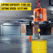 Charger l'image dans la visionneuse de galerie, Amocart 500kg/1100lbs Electric Hoist Winch Portable Crane 25ft Lifting Height Wired Remote Control for Transportation
