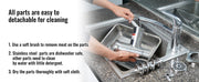 Bild in Galerie-Viewer laden, Amocart Electric Meat Grinder Food Processors Sausage Maker Filler Mincer Stuffer Stainless Steel with 2 Blades for Kitchen
