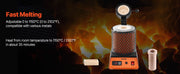 Charger l'image dans la visionneuse de galerie, Amocart Electric Melting Furnace Electric Metal Smelter Foundry Metal Smelting Machine Ceramic Crucible Gold Smelting Kit
