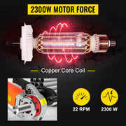 Charger l'image dans la visionneuse de galerie, Amocart 2300W Electric Pipe Threader Handheld Household Galvanized Iron Pipe Sleeve Machine Industrial Threading Tool w/ 6 Dies
