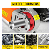 Bild in Galerie-Viewer laden, Amocart 2300W Electric Pipe Threader Handheld Household Galvanized Iron Pipe Sleeve Machine Industrial Threading Tool w/ 6 Dies
