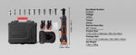 SucceBuy 3/8  Cordless Electric Ratchet Wrench Set 12V 33 Ft-lbs Power Ratchet Tool Kit 45-Min Fast Charge 2-Pack 2.0Ah Battery