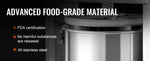 Amocart 10L/15L Electric Sausage Stuffer Stainless Steel Making Sausage Machine Commercial Grade with 4 Filling Funnel for Home
