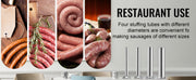 Bild in Galerie-Viewer laden, Amocart 10L/15L Electric Sausage Stuffer Stainless Steel Making Sausage Machine Commercial Grade with 4 Filling Funnel for Home

