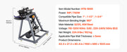 Bild in Galerie-Viewer laden, Amocart Electric Tube Bending Machine 750W Electric Tubing Bender w/ 6L Hydraulic Cylinder w/ 3 Dies for 1" 1-1/2" 1-3/4" Pipes
