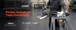 Amocart Electric Tube Bending Machine 750W Electric Tubing Bender w/ 6L Hydraulic Cylinder w/ 3 Dies for 1" 1-1/2" 1-3/4" Pipes