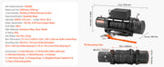 Bild in Galerie-Viewer laden, Amocart 13500 lbs Electric Winch 12V Synthetic Rope Car Winch with Wired Wireless Control for Towing SUV Off-Road Jeep Trailer
