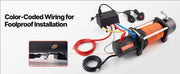 Bild in Galerie-Viewer laden, Amocart 12000 lbs Wireless Electric Winch 12V DC Wired Truck Car Winch with 0.36in x 75.5ft Synthetic Rope for Towing Off-Road
