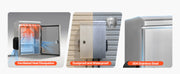 Charger l'image dans la visionneuse de galerie, Amocart Outdoor Electrical Box 20 x 16 x 8 in Stainless Steel Ventilated Electrical Enclosure with Thermostat and Fan, Rain Hood, Hinge Connection, Wall/Pole Mounted
