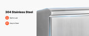 Charger l'image dans la visionneuse de galerie, Amocart Outdoor Electrical Box 20 x 16 x 8 in Stainless Steel Ventilated Electrical Enclosure with Thermostat and Fan, Rain Hood, Hinge Connection, Wall/Pole Mounted
