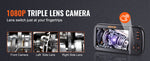 Amocart Triple Lens Borescope Camera 1080P 4.5" IPS Screen Endoscope Inspection Camera w/ IP67 Waterproof Industrial Endoscope