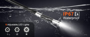 Load image into Gallery viewer, Amocart Articulating Borescope Camera w/ Light Two-way Articulated Endoscope Inspection with 6.4mm Tiny Lens 5"IPS 1080P Screen
